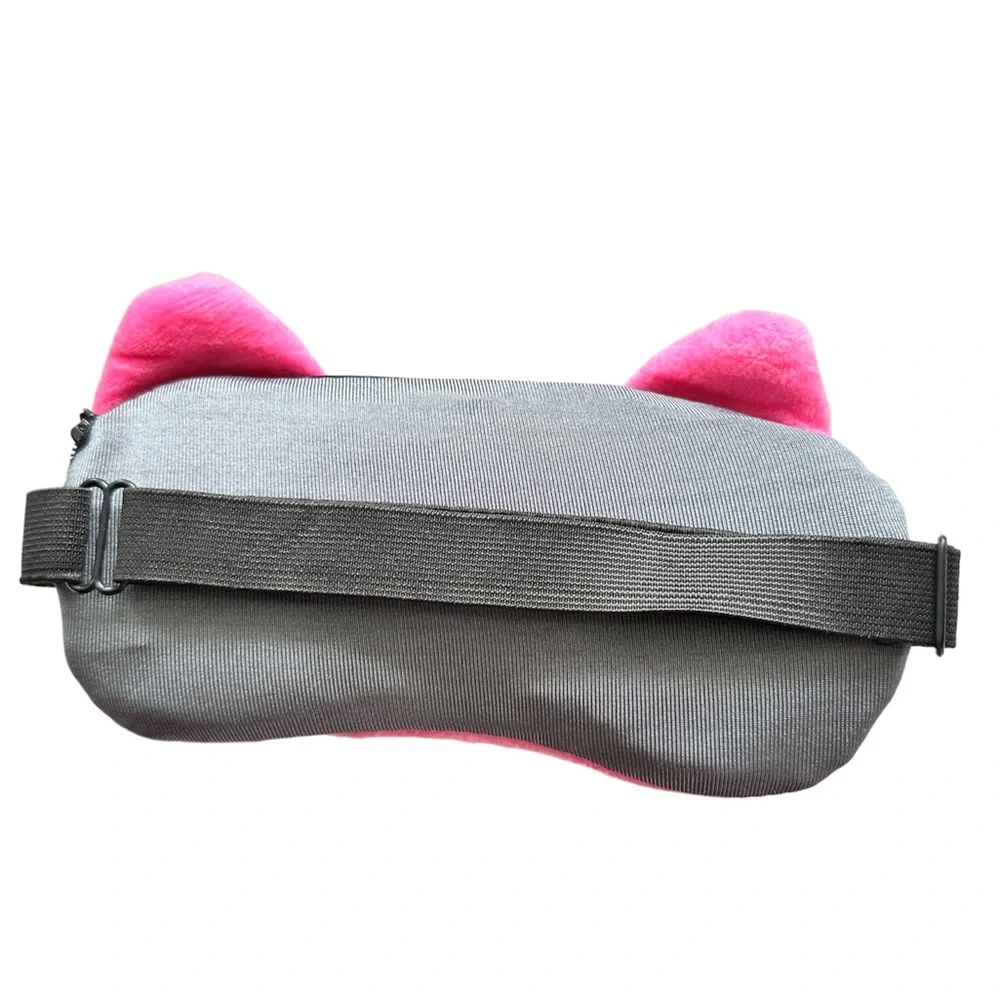 Cozy Pink Cat Heated Eye Mask for Relaxation & Sleep